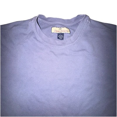 Tommy Bahama 70/30 Silk/Cotton Knit T-shirt Relaxed Fit Men's Size L Red - Image 1 of 4