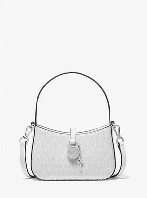 Michael Kors Lyra XS Mini Signature Logo Crossbody Optic White 35R5S1YC0B - Image 1 of 3