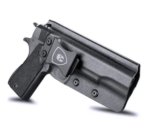 Colt 1911 Holster, IWB/OWB Kydex Holster Right Hand Black - Picture 1 of 8