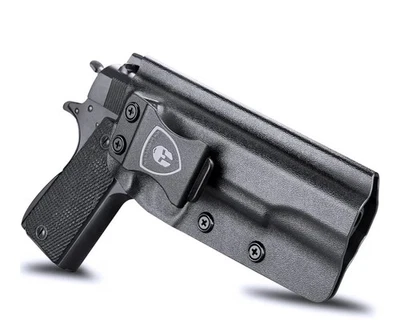 Colt 1911 Holster, IWB/OWB Kydex Holster Right Hand Black - Image 1 of 4