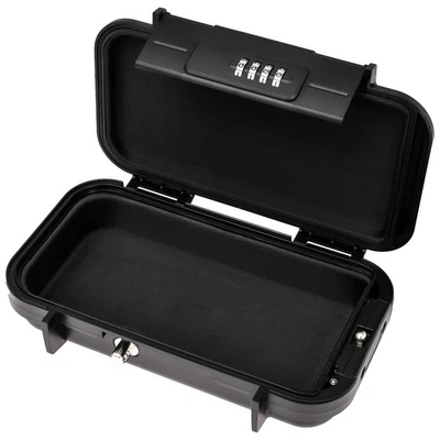 HMF Tragbarer Safe mit Zahlenschloss wasserdichter Mini Tresor mit Drahtseil - Bild 1 von 4