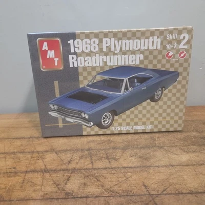 AMT 1968 Plymouth Roadrunner Plastic Model Kit Sealed New - Image 1 of 4