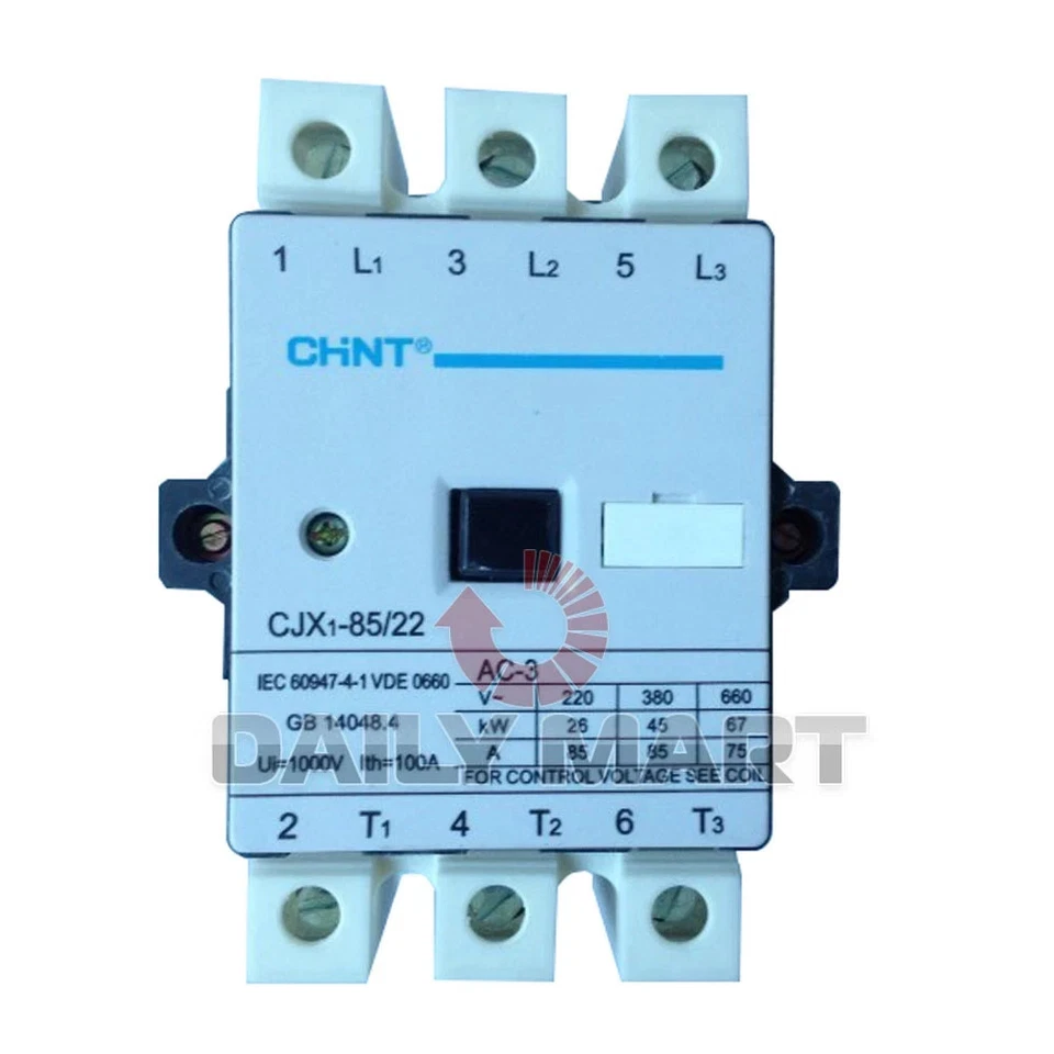 NEW CHNT CJX1-85/22 AC Contactor Specials 24V 36V 100V 220V 380V - Image 1 of 1