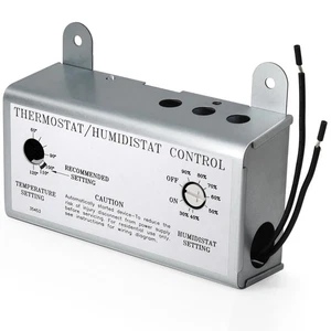 Dachbodenventilator mit Thermostat Humidistat Regler, einstellbare Temperatur Humid... - Bild 1 von 6