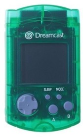 Green Visual Memory Unit VMU For Sega Dreamcast Card Expansion Very Good 1E
