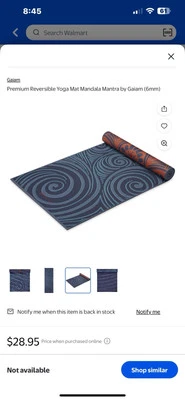 Gaiam 6mm Premium Reversible Impreso Yoga Mat Extra Grueso Antideslizante Ejercicio NUEVO Foto 1 de 4