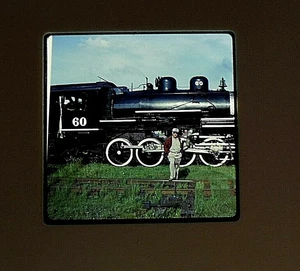 3- Great Western 60 Steam Locomotive Black River Trains Slide Film Photographs - Picture 1 of 5