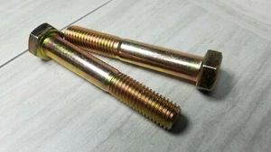 2 tornillos de tapa hexagonal tamaño 5/8 - 11 x 4" grado 8 rosca gruesa - Imagen 1 de 3
