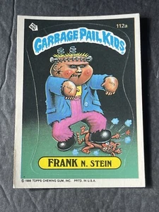 1986 Topps Garbage Pail Kids Serie 3 #112a Frank N. Stein kostenloser Versand 1L - Bild 1 von 2