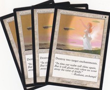 4 x Peace and Quiet uncommon instant from Urza's Legacy (MTG)