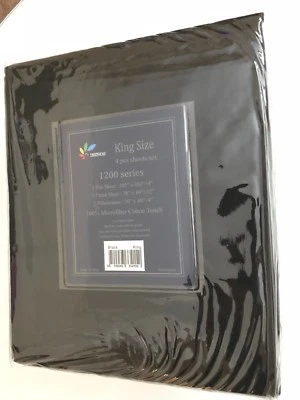 4 juegos de sábanas king queen ropa de cama mezcla de algodón 4 piezas EnjoyHome serie 1200 Foto 1 de 4