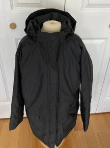 LL Beans Coat Women’s M Black Winter Warmer Hooded Jacket NWT 0FJS2 Waterproof - Picture 1 of 5