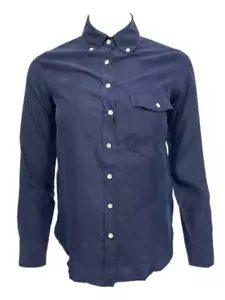 GANT Rugger Women's Navy Silk Button Up Shirt 432169 Size XS NWT - Picture 1 of 2