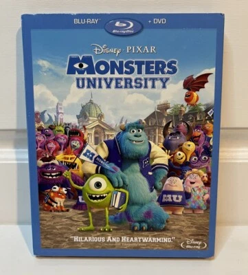 Monsters University (2013) Blu-ray + DVD w/ Slipcover Disney Pixar NEW! SEALED! - Image 1 of 4