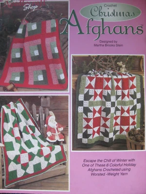 THE NEEDLECRAFT SHOP CHRISTMAS AFGHANS TO  CROCHET. - Image 1 of 2