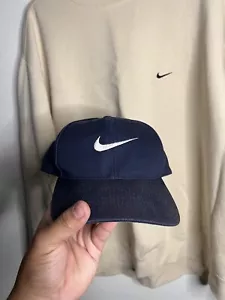 Cappello snapback vintage Nike Center Swoosh tesa verde - Foto 1 di 5