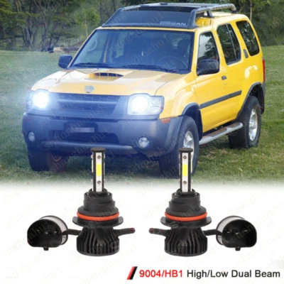 For Nissan Xterra 2000 2001-2X 6000K 9004 LED Headlight Bulbs High-Low Dual Beam - Image 1 of 4