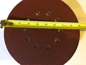 150 Grit Sanding 9" Discs 10 Holes For Drywall Sander 9 inch 10 Pcs Hook & Loop - Picture 1 of 4