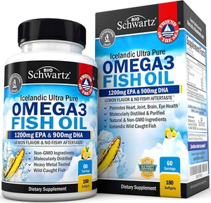 Triple Strength Omega 3 Fish Oil Supplement - 2250Mg EPA DHA Omega 3 Fatty Acids - Picture 1 of 12
