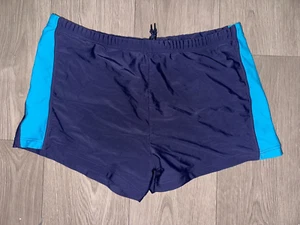 mens swim shorts size 2XL slazenger blue stretchy drawstring - Picture 1 of 1