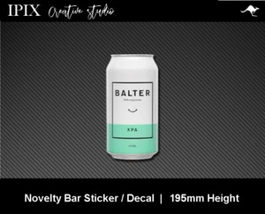 BALTER XPA BEER CAN DECAL | STICKER | BAR | NOVELTY | MAN CAVE | 195MM HEIGHT | - Bild 1 von 1