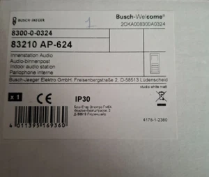 Busch-Jaeger 83210 AP-624 Innenstation Audio mit Freisprechfunktion, Studioweiß - Bild 1 von 4