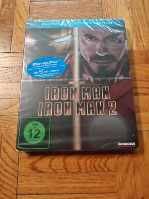 Iron Man + Iron Man 2 - Steelbook Collector´s Edition - Blu-ray NEU NEW & OVP - Bild 1 von 2