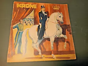 1953 ZELT programm CIRCUS KRONE cirque circo program programme programma caroli - Bild 1 von 4