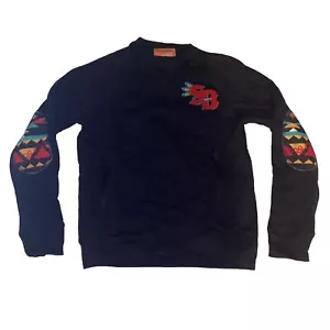Slowbucks Sweater Men Size Medium Long Sleeve Elbow Patch Sweatshirt - Picture 1 of 10