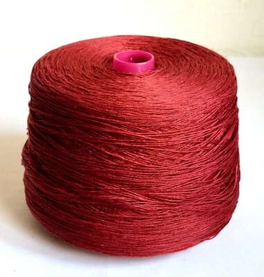 Natural Italian 100% Linen Yarns, 2 lb / 930 grams cone - Image 1 of 3