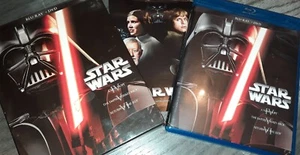Blu-Ray + DVD Star Wars Trilogy Luke Skywalker Darth Vader Collector Set - Picture 1 of 3