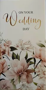 Wedding Money Voucher Gift Wallet Card & Envelope Foil Design Divine Romance - Picture 1 of 2