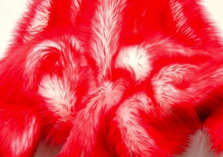 Tecido de pontas fosco vermelho falso pele sintética 60" de largura vendido pelo estofamento de quintal  - Imagem 1 de 1