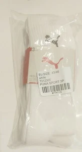 PUMA SPORT-REGULAR CREW CUSHIONED SOLE /WHITE-3 PAIR - Picture 1 of 1
