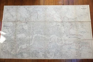 1924 Metropolitan Conference Good Traffic London Linen Bound Map Railway - Picture 1 of 10