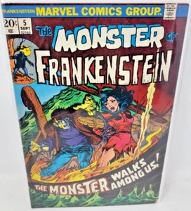 FRANKENSTEIN #5 1973 Marvel Horror 6.5 Monster Mike Ploog Cover Art - Picture 1 of 1
