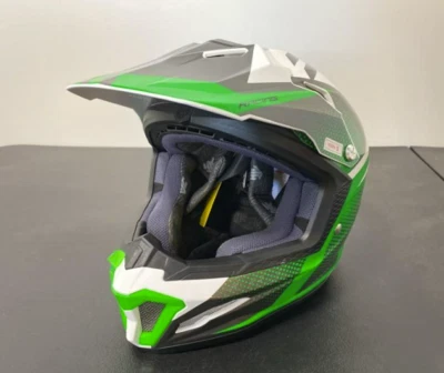 Nuevo Casco de Motocicleta HJC CS-XY 2 Argos Talla Juvenil Pequeño Verde Blanco ATV UTV MX Foto 1 de 4