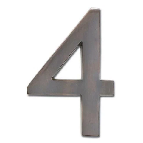 Architectural Mailboxes 3585DC-4 Solid Cast Brass 5 in. Dark Aged Copper Floa Cover