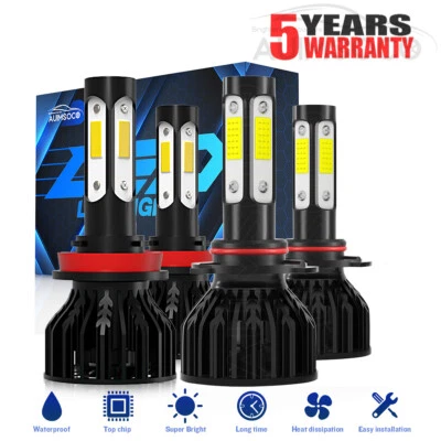 For Kenworth T370 T680 T880 Truck 2013-2022 6000K LED Headlights Bulbs High Low - Image 1 of 4