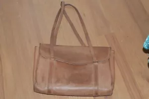 Borsa vintage Coach Envelope Portfolio Borsa per laptop 5190 marrone in pelle con guanti - Foto 1 di 12