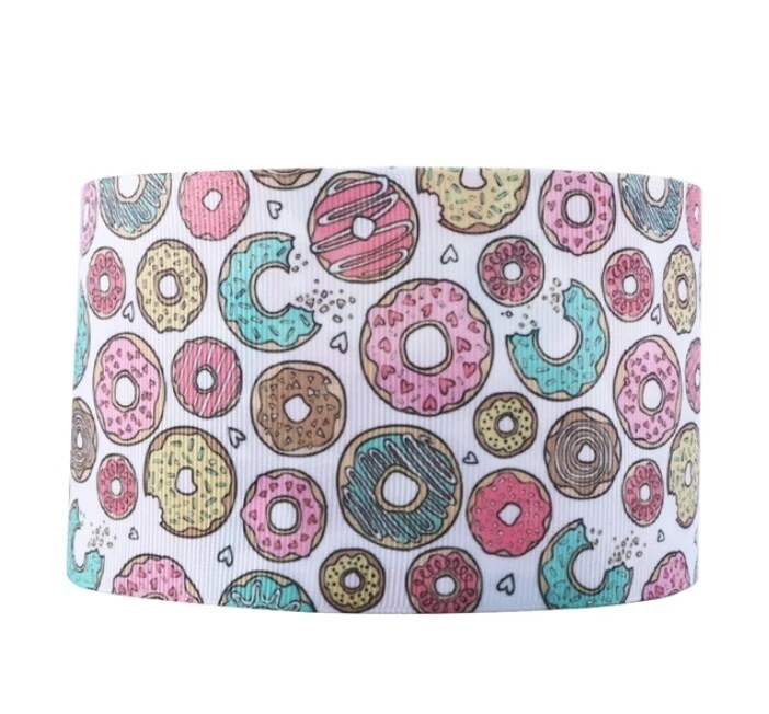 3" Grosgrain Ribbon 5 yards 1069864 Frosted Donut Bakery Donuts - Image 1 of 1