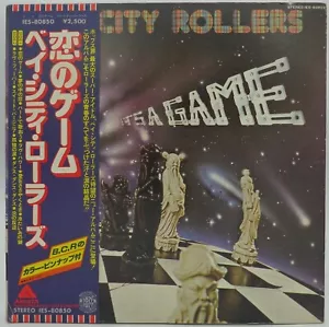 BAY CITY ROLLERS 'It's A Game' 1977 Japanese gatefold vinyl LP w/OBI and insert - Imagen 1 de 3