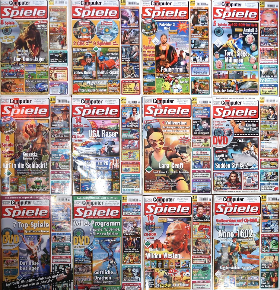 Computer Bild Spiele - Zeitschriften Auswahl - PC Spiel Gaming Magazin Sammlung - Bild 1 von 1