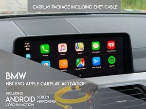 BMW Apple CarPlay Full screen Enet NBT EVO ID5 ID6 +Android Screen Mirroring+VIM - Picture 1 of 3