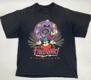 Vintage Disney Fantasmic Disneyland Villains Shirt Single Stitch USA Made 21/27 - Picture 1 of 12