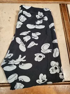 H&M Divided - Womens Size Small - Disney Mickey Print Leggings - Black - Picture 1 of 5