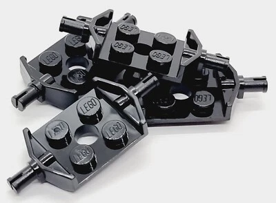 LEGO 4 x Platten Platte Achsplatte 2 Pin 2x2 schwarz TOP - Bild 1 von 4