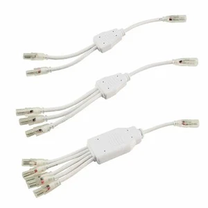 Enchufe divisor de ubicación húmeda LED diodo (enchufes de 10,5 mm) 2 vías blanco PVC 2464 - Imagen 1 de 1