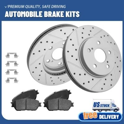 前刹车转子陶瓷刹车片适用于 2002 - 2010 年丰田凯美瑞 Avalon Sienna — 第 1/4 张图片