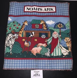 Noah's Ark Flood Animals Dove 100% Cotton Kids Soft Fabric Book Vintage - Picture 1 of 7